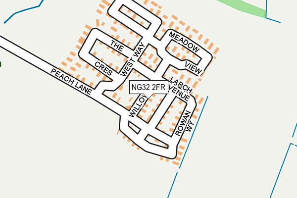 NG32 2FR map - OS OpenMap – Local (Ordnance Survey) NG32 2FR map - OS OpenMap – Local (Ordnance Survey)