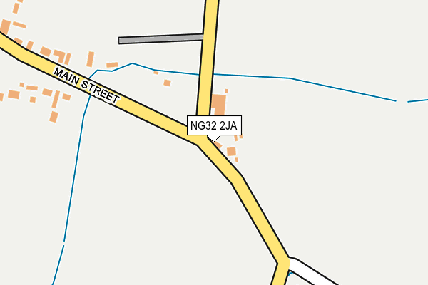 NG32 2JA map - OS OpenMap – Local (Ordnance Survey) NG32 2JA map - OS OpenMap – Local (Ordnance Survey)