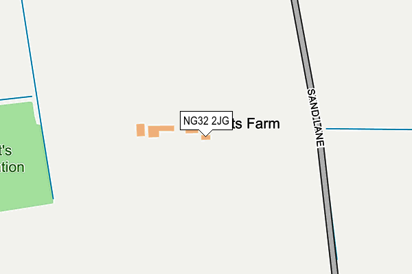 NG32 2JG map - OS OpenMap – Local (Ordnance Survey) NG32 2JG map - OS OpenMap – Local (Ordnance Survey)