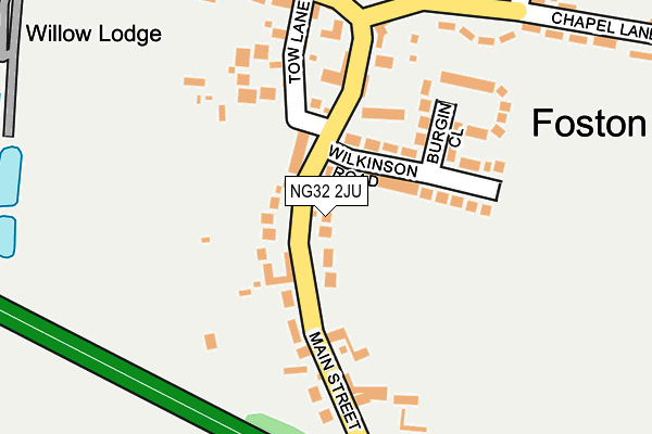 NG32 2JU map - OS OpenMap – Local (Ordnance Survey) NG32 2JU map - OS OpenMap – Local (Ordnance Survey)