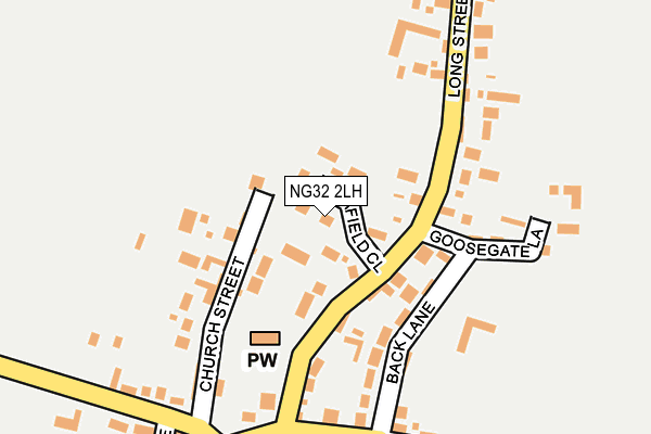 NG32 2LH map - OS OpenMap – Local (Ordnance Survey) NG32 2LH map - OS OpenMap – Local (Ordnance Survey)