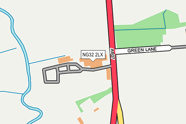 NG32 2LX map - OS OpenMap – Local (Ordnance Survey) NG32 2LX map - OS OpenMap – Local (Ordnance Survey)