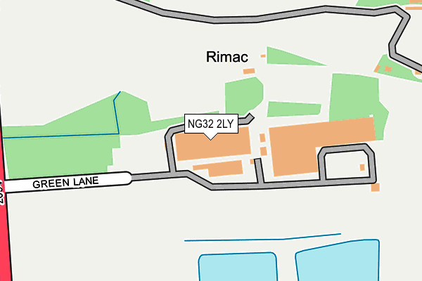 NG32 2LY map - OS OpenMap – Local (Ordnance Survey) NG32 2LY map - OS OpenMap – Local (Ordnance Survey)