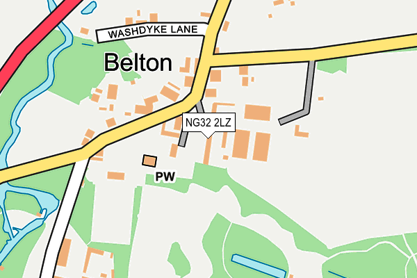 NG32 2LZ map - OS OpenMap – Local (Ordnance Survey) NG32 2LZ map - OS OpenMap – Local (Ordnance Survey)