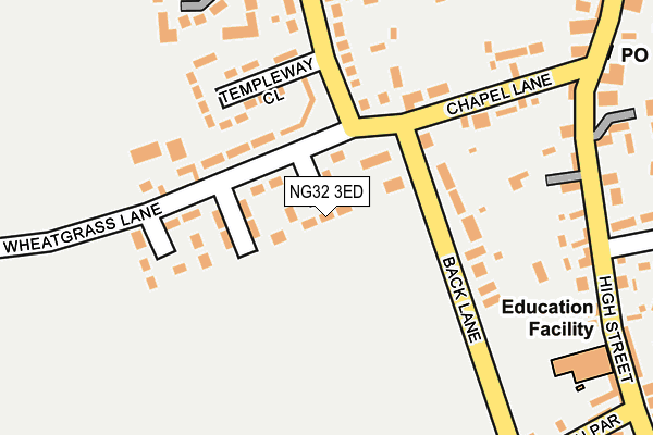 NG32 3ED map - OS OpenMap – Local (Ordnance Survey) NG32 3ED map - OS OpenMap – Local (Ordnance Survey)