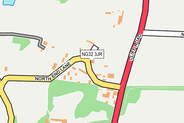 NG32 3JR map - OS OpenMap – Local (Ordnance Survey) NG32 3JR map - OS OpenMap – Local (Ordnance Survey)