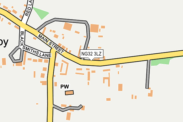 NG32 3LZ map - OS OpenMap – Local (Ordnance Survey) NG32 3LZ map - OS OpenMap – Local (Ordnance Survey)