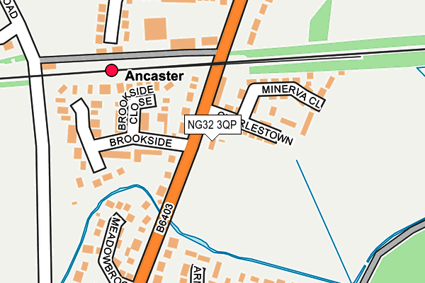 NG32 3QP map - OS OpenMap – Local (Ordnance Survey) NG32 3QP map - OS OpenMap – Local (Ordnance Survey)