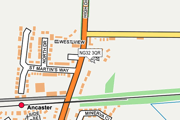 NG32 3QR map - OS OpenMap – Local (Ordnance Survey) NG32 3QR map - OS OpenMap – Local (Ordnance Survey)