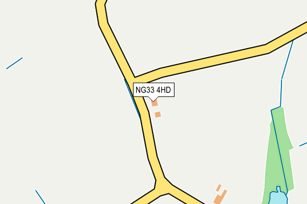 NG33 4HD map - OS OpenMap – Local (Ordnance Survey) NG33 4HD map - OS OpenMap – Local (Ordnance Survey)