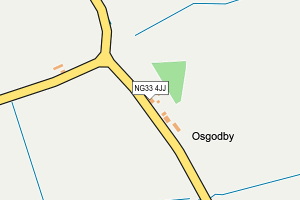 NG33 4JJ map - OS OpenMap – Local (Ordnance Survey) NG33 4JJ map - OS OpenMap – Local (Ordnance Survey)