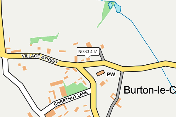 NG33 4JZ map - OS OpenMap – Local (Ordnance Survey) NG33 4JZ map - OS OpenMap – Local (Ordnance Survey)