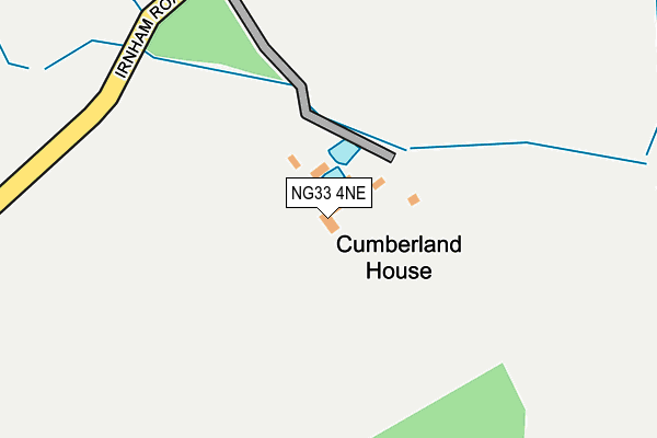 NG33 4NE map - OS OpenMap – Local (Ordnance Survey) NG33 4NE map - OS OpenMap – Local (Ordnance Survey)