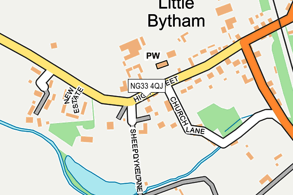 NG33 4QJ map - OS OpenMap – Local (Ordnance Survey) NG33 4QJ map - OS OpenMap – Local (Ordnance Survey)