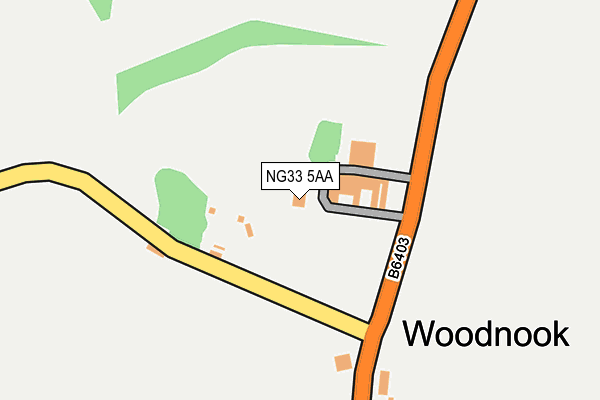 NG33 5AA map - OS OpenMap – Local (Ordnance Survey) NG33 5AA map - OS OpenMap – Local (Ordnance Survey)