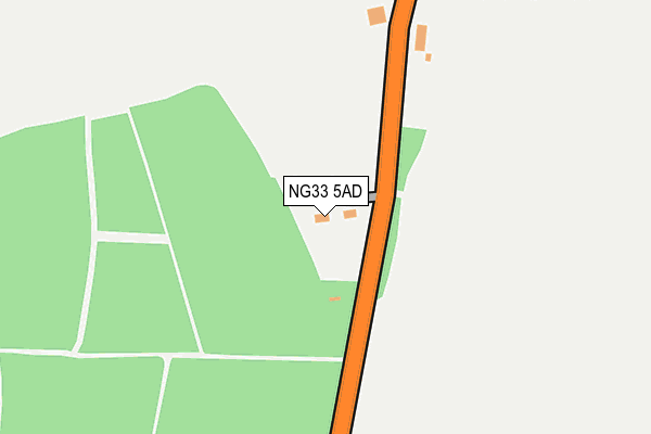 NG33 5AD map - OS OpenMap – Local (Ordnance Survey) NG33 5AD map - OS OpenMap – Local (Ordnance Survey)