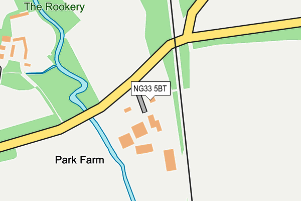 NG33 5BT map - OS OpenMap – Local (Ordnance Survey) NG33 5BT map - OS OpenMap – Local (Ordnance Survey)