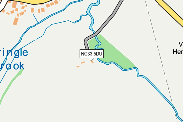 NG33 5DU map - OS OpenMap – Local (Ordnance Survey) NG33 5DU map - OS OpenMap – Local (Ordnance Survey)