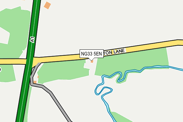 NG33 5EN map - OS OpenMap – Local (Ordnance Survey) NG33 5EN map - OS OpenMap – Local (Ordnance Survey)