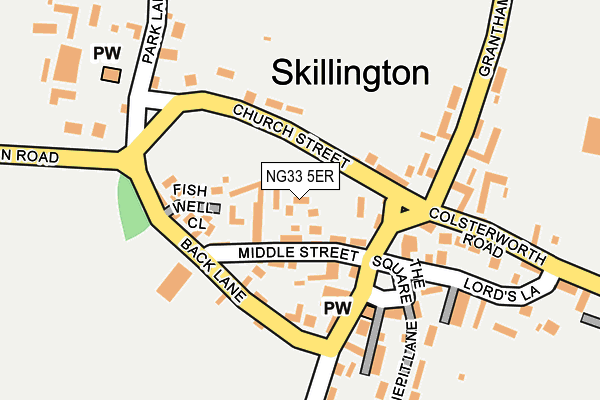 NG33 5ER map - OS OpenMap – Local (Ordnance Survey) NG33 5ER map - OS OpenMap – Local (Ordnance Survey)