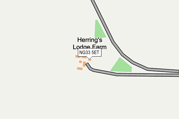 NG33 5ET map - OS OpenMap – Local (Ordnance Survey) NG33 5ET map - OS OpenMap – Local (Ordnance Survey)