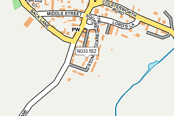 NG33 5EZ map - OS OpenMap – Local (Ordnance Survey) NG33 5EZ map - OS OpenMap – Local (Ordnance Survey)