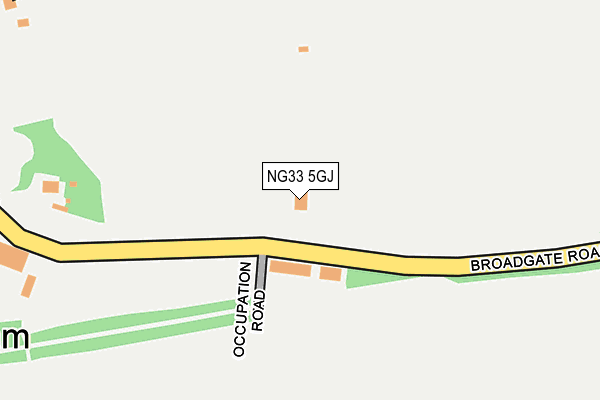 NG33 5GJ map - OS OpenMap – Local (Ordnance Survey) NG33 5GJ map - OS OpenMap – Local (Ordnance Survey)