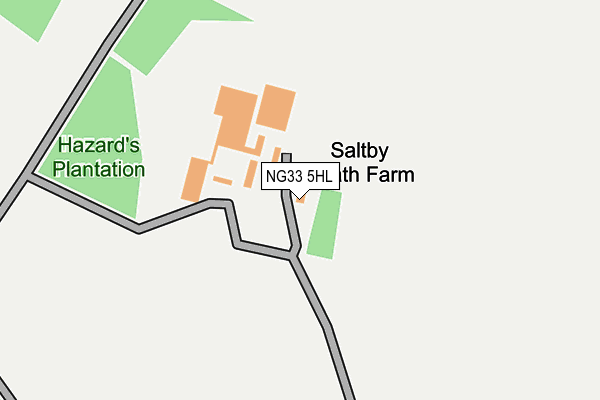 NG33 5HL map - OS OpenMap – Local (Ordnance Survey) NG33 5HL map - OS OpenMap – Local (Ordnance Survey)