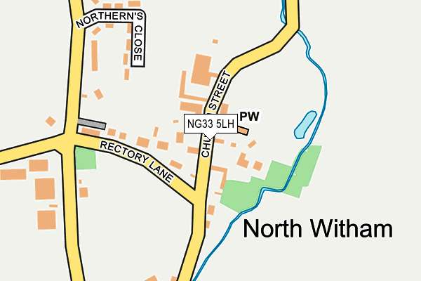 NG33 5LH map - OS OpenMap – Local (Ordnance Survey) NG33 5LH map - OS OpenMap – Local (Ordnance Survey)
