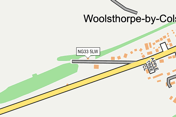 NG33 5LW map - OS OpenMap – Local (Ordnance Survey) NG33 5LW map - OS OpenMap – Local (Ordnance Survey)