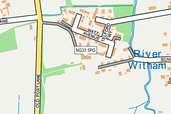 NG33 5PG map - OS OpenMap – Local (Ordnance Survey) NG33 5PG map - OS OpenMap – Local (Ordnance Survey)