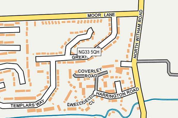 NG33 5QH map - OS OpenMap – Local (Ordnance Survey) NG33 5QH map - OS OpenMap – Local (Ordnance Survey)