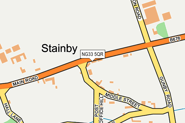 NG33 5QR map - OS OpenMap – Local (Ordnance Survey) NG33 5QR map - OS OpenMap – Local (Ordnance Survey)