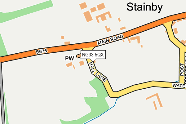 NG33 5QX map - OS OpenMap – Local (Ordnance Survey) NG33 5QX map - OS OpenMap – Local (Ordnance Survey)