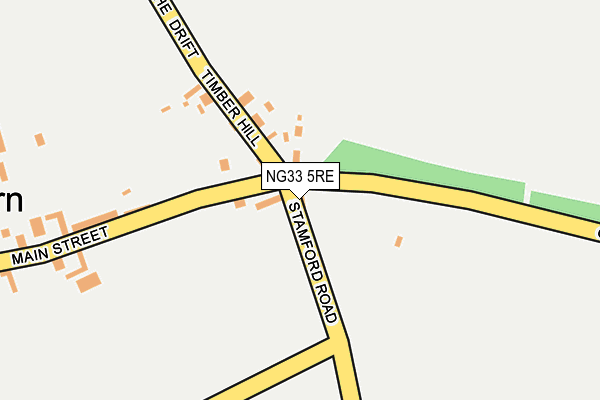 NG33 5RE map - OS OpenMap – Local (Ordnance Survey)