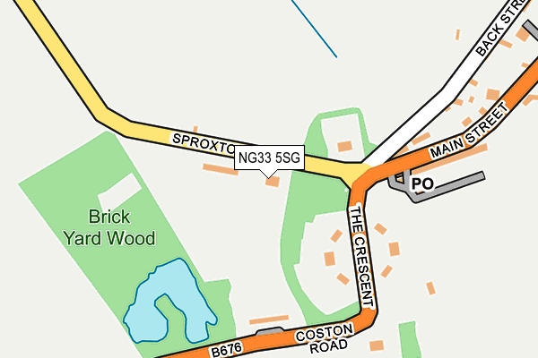 NG33 5SG map - OS OpenMap – Local (Ordnance Survey) NG33 5SG map - OS OpenMap – Local (Ordnance Survey)