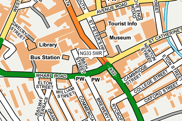 NG33 5WR map - OS OpenMap – Local (Ordnance Survey) NG33 5WR map - OS OpenMap – Local (Ordnance Survey)