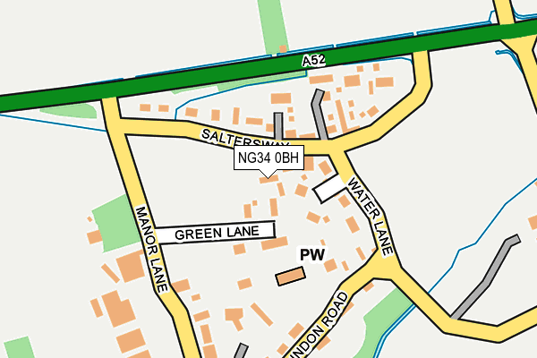 NG34 0BH map - OS OpenMap – Local (Ordnance Survey) NG34 0BH map - OS OpenMap – Local (Ordnance Survey)