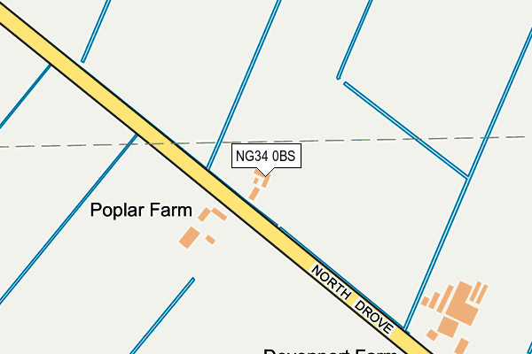 NG34 0BS map - OS OpenMap – Local (Ordnance Survey) NG34 0BS map - OS OpenMap – Local (Ordnance Survey)