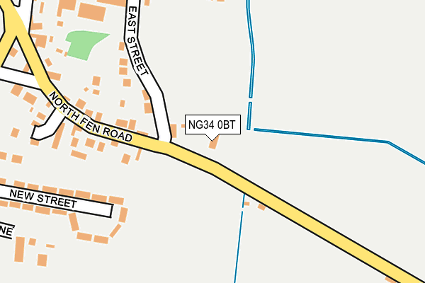 NG34 0BT map - OS OpenMap – Local (Ordnance Survey) NG34 0BT map - OS OpenMap – Local (Ordnance Survey)