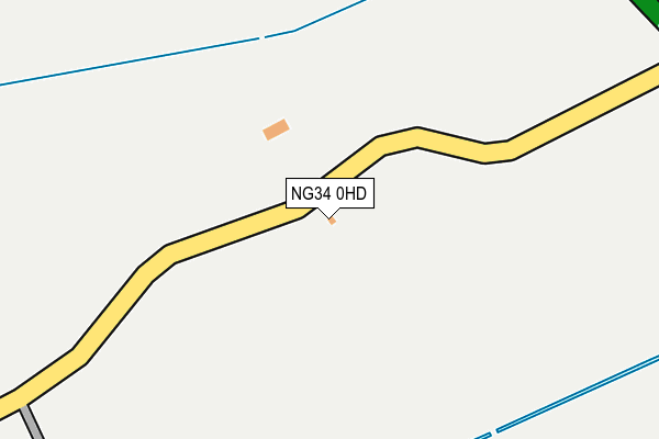 NG34 0HD map - OS OpenMap – Local (Ordnance Survey) NG34 0HD map - OS OpenMap – Local (Ordnance Survey)