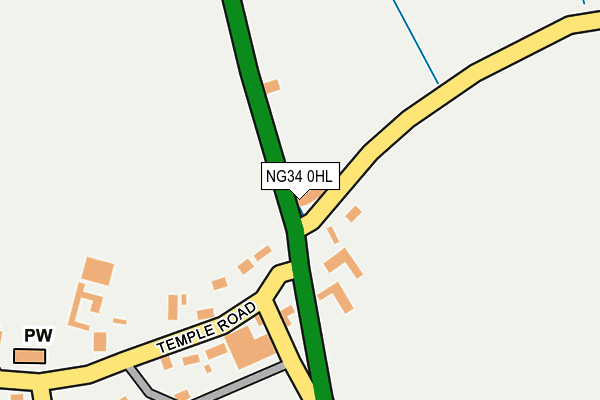 NG34 0HL map - OS OpenMap – Local (Ordnance Survey) NG34 0HL map - OS OpenMap – Local (Ordnance Survey)