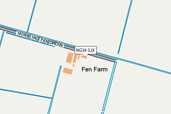 NG34 0JX map - OS OpenMap – Local (Ordnance Survey) NG34 0JX map - OS OpenMap – Local (Ordnance Survey)