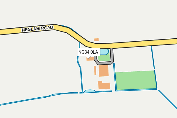 NG34 0LA map - OS OpenMap – Local (Ordnance Survey) NG34 0LA map - OS OpenMap – Local (Ordnance Survey)