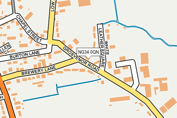 NG34 0QN map - OS OpenMap – Local (Ordnance Survey) NG34 0QN map - OS OpenMap – Local (Ordnance Survey)