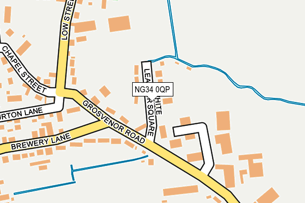 NG34 0QP map - OS OpenMap – Local (Ordnance Survey) NG34 0QP map - OS OpenMap – Local (Ordnance Survey)