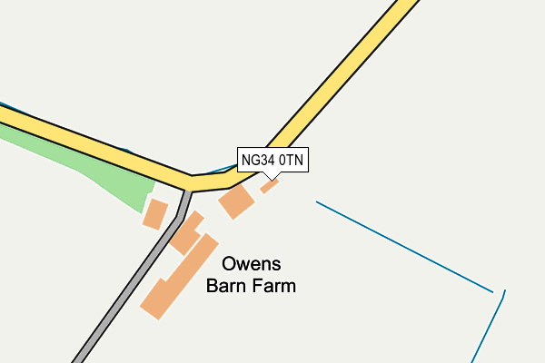 NG34 0TN map - OS OpenMap – Local (Ordnance Survey) NG34 0TN map - OS OpenMap – Local (Ordnance Survey)