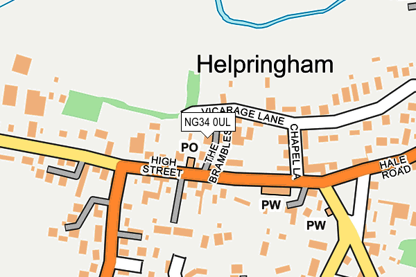 NG34 0UL map - OS OpenMap – Local (Ordnance Survey) NG34 0UL map - OS OpenMap – Local (Ordnance Survey)