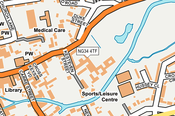 NG34 4TF map - OS OpenMap – Local (Ordnance Survey) NG34 4TF map - OS OpenMap – Local (Ordnance Survey)