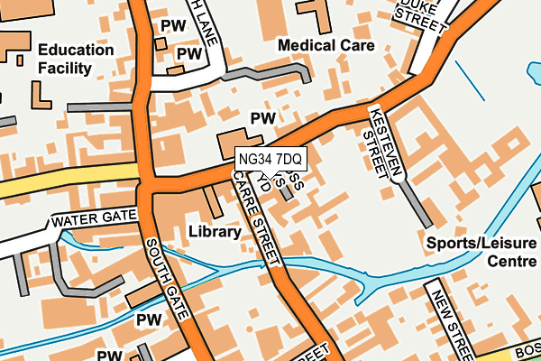 NG34 7DQ map - OS OpenMap – Local (Ordnance Survey) NG34 7DQ map - OS OpenMap – Local (Ordnance Survey)